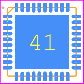 DAC7760IRHAT - Texas Instruments PCB footprint - Quad Flat No-Lead - Quad Flat No-Lead - RHA(S-PVQFN-N40)_2021