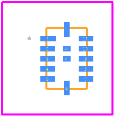 MP2316GD-P - Monolithic Power Systems (MPS) PCB footprint - Other - Other - QFN-14 (2mmx3mm)_H=1mm