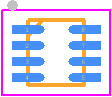 SI7210-B-14-IM2 - Silicon Labs PCB footprint - Small Outline No-lead - Small Outline No-lead - TDFN-8Pin Package