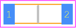 P1206C1004WNT - Vishay PCB footprint - Resistor Chip - Resistor Chip - PC1206