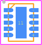 SKY13322-375LF - Skyworks PCB footprint - Small Outline No-lead - Small Outline No-lead - SKY13322-375LF