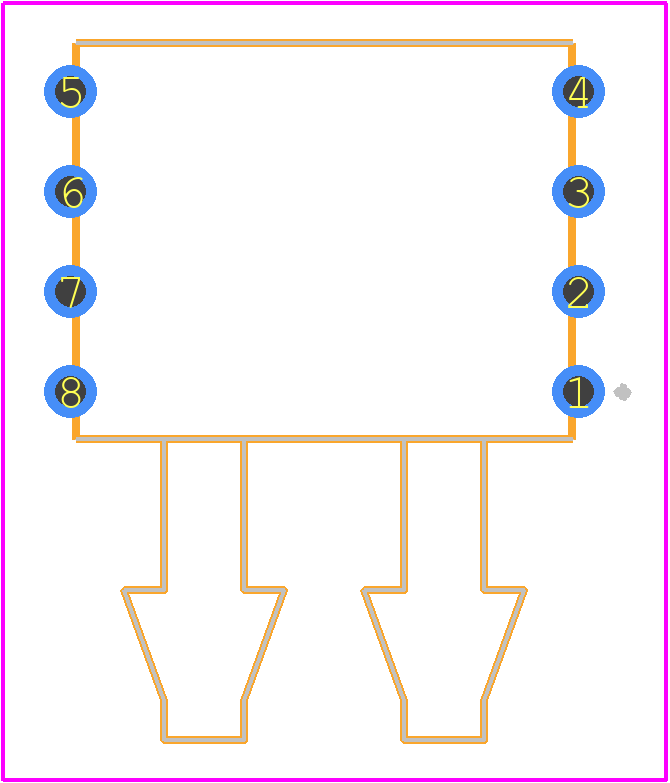 4515DO-DS3BK002DPL - TE Connectivity PCB footprint - Other - Other - 8-DIP Module