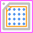 A22H165J - STMicroelectronics PCB footprint - BGA - BGA - Flip-chip - 16 bumps