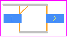 VSMB294008G - Vishay PCB footprint - Small Outline Diode - Small Outline Diode - VSMB294008G