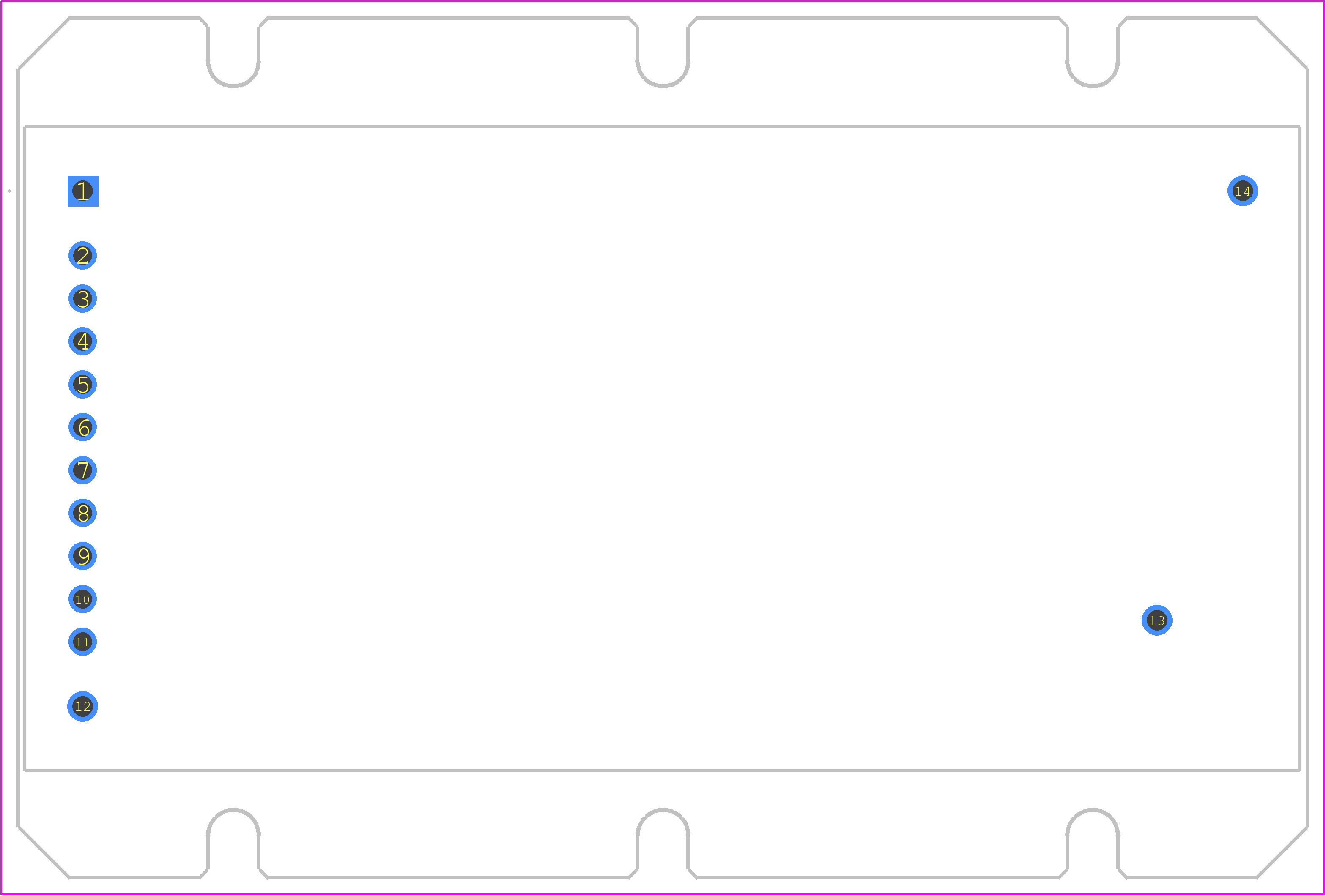 HRL3024S600N - XP POWER PCB footprint - Other - Other - 14-DIP_2025