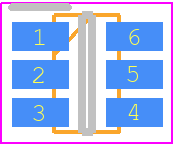 IRLTS2242TRPBF - Infineon PCB footprint - Small Outline Packages - Small Outline Packages - TSOP-6-1