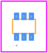 SQ1912EH-T1_GE3 - Vishay PCB footprint - Other - Other - SOT-363_(SC-70)