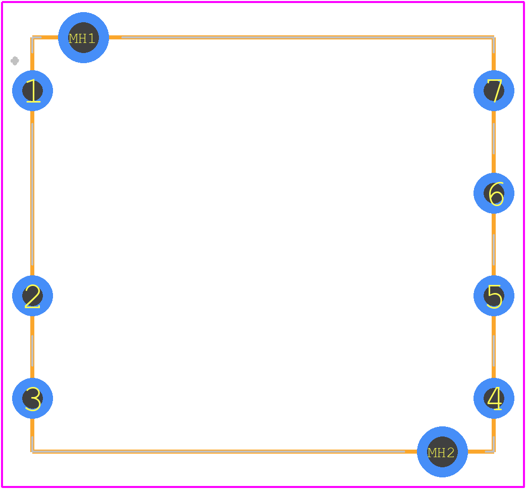 CC6-1212DF-E - TDK Lambda PCB footprint - Other - Other - CC6-2412DF-E-4