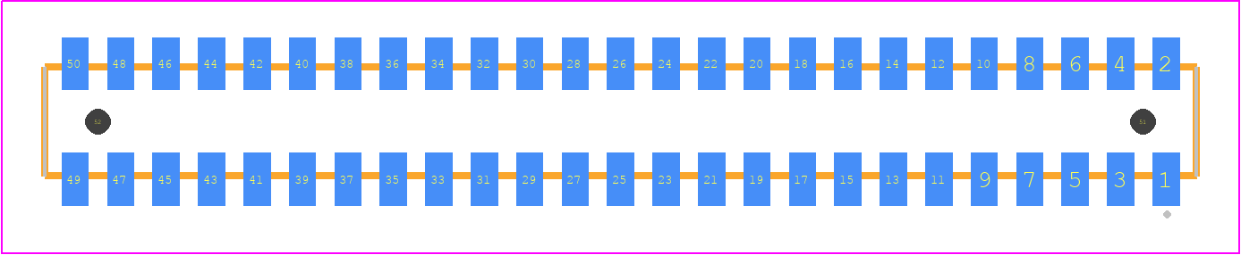 CLP-125-02-L-D-A-K-TR - SAMTEC PCB footprint - Other - Other - CLP-125-02-XXX-D-A-K-TR