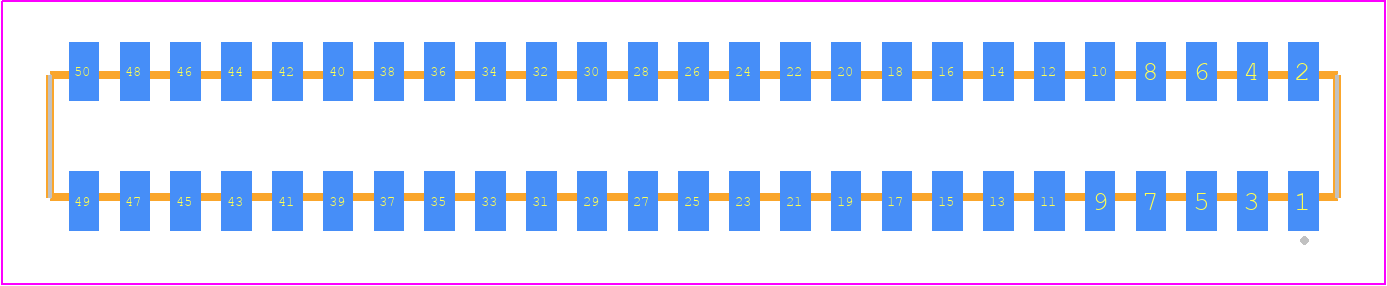 CLP-125-02-G-D-K-TR - SAMTEC PCB footprint - Other - Other - CLP-125-02-XXX-D-K-TR