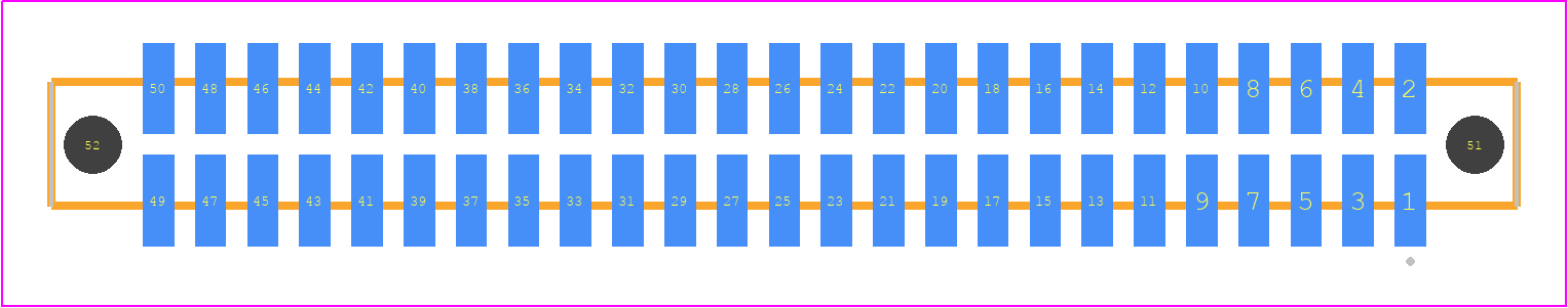SFC-125-T2-F-D-A - SAMTEC PCB footprint - Other - Other - SFC-125-T2-XX-D-A