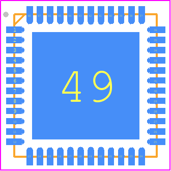 LED7708TR - STMicroelectronics PCB footprint - Quad Flat No-Lead - Quad Flat No-Lead - VFQFPN 48 7x7x1.0 mm_2022-1