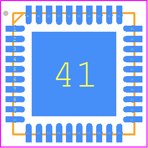 ADL5812ACPZ-R7 - Analog Devices PCB footprint - Quad Flat No-Lead - Quad Flat No-Lead - CP-40-6 (LFCSP)