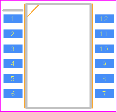 218-6LPSTR - CTS PCB footprint - Small Outline Packages - Small Outline Packages - GULL WING