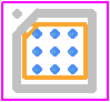 LC898300XA - onsemi PCB footprint - BGA - BGA - WLP9 1.39x1.21
