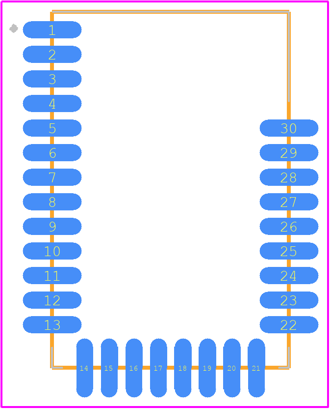 BLE112-A-V1C - Silicon Labs PCB footprint - Other - Other - BLE112-A