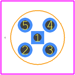 127-1701-201 - Cinch Connectivity Solutions PCB footprint - Other - Other - 127-1701-201-1