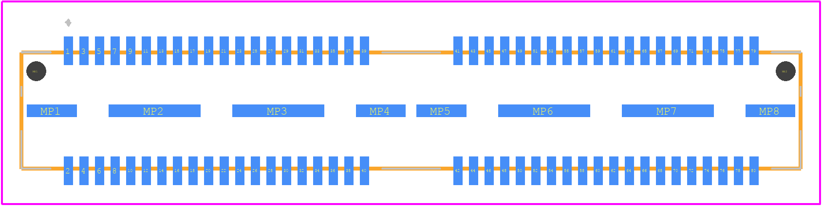 QTE-040-02-L-D-A-K - SAMTEC PCB footprint - Other - Other - QTE-040-02-L-D-A-3