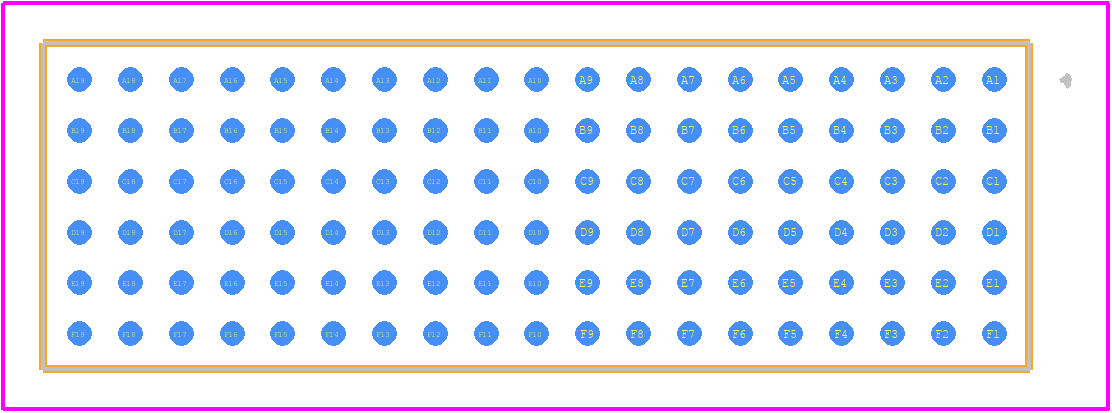 ASP-103612-01 - SAMTEC PCB footprint - Other - Other - ASP-103612-01-3
