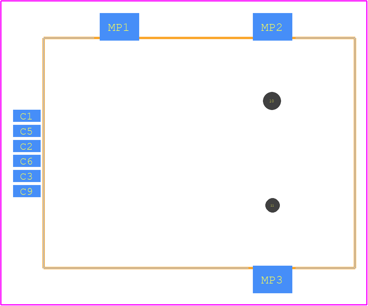 105034-0001 - Molex PCB footprint - Other - Other - 105034-0001-1