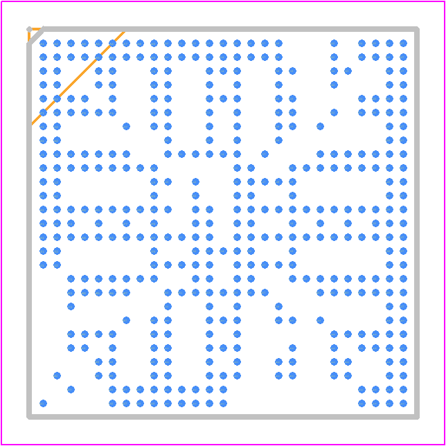 MIMX8MN4DVTJZAA - Nexperia PCB footprint - BGA - BGA - 486-FCBGA