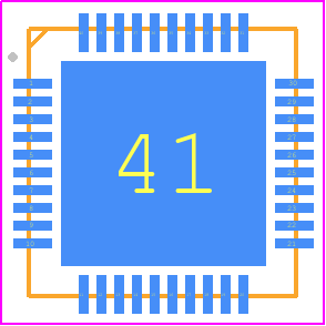 ST1530 - Sitronix PCB footprint - Quad Flat No-Lead - Quad Flat No-Lead - ST1536 Package Dimension (QFN48)