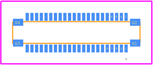 DF40GL-44DP-0.4V(51) - Hirose PCB footprint - Other - Other - DF40GL-44DP-0.4V(51)-1
