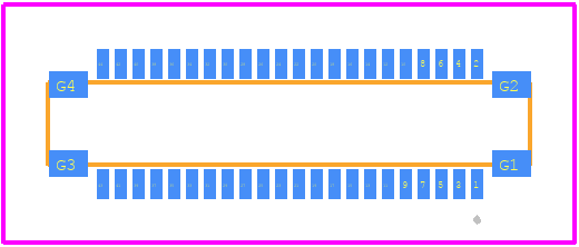 DF40GL-44DP-0.4V(58) - Hirose PCB footprint - Other - Other - DF40GL-44DP-0.4V(58)-1