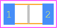 SMD1206P016TFA - LITTELFUSE PCB footprint - Fuses Chip - Fuses Chip - SMD1206P016TFA
