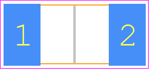 355022RJT - TE Connectivity PCB footprint - Resistor Chip - Resistor Chip - 355022RJT