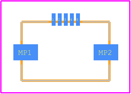 505278-0533 - Molex PCB footprint - Other - Other - 505278-0533-4