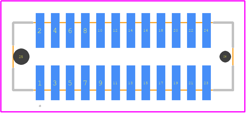 M50-4911245 - Harwin PCB footprint - Other - Other - M50-4911245-2