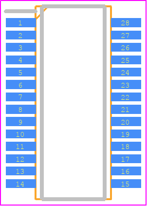 4320Q28-U - THAT CORPORATION PCB footprint - Small Outline Packages - Small Outline Packages - QSOP-28