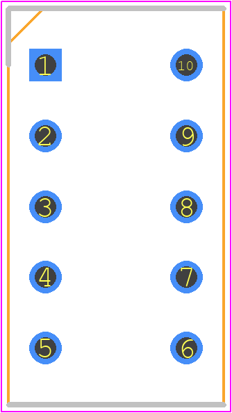 SA36-11SRWA - Kingbright PCB footprint - Dual-In-Line Sockets - Dual-In-Line Sockets - 9.14mm (0.36INCH) SINGLE DIGIT NUMERIC DISPLAY