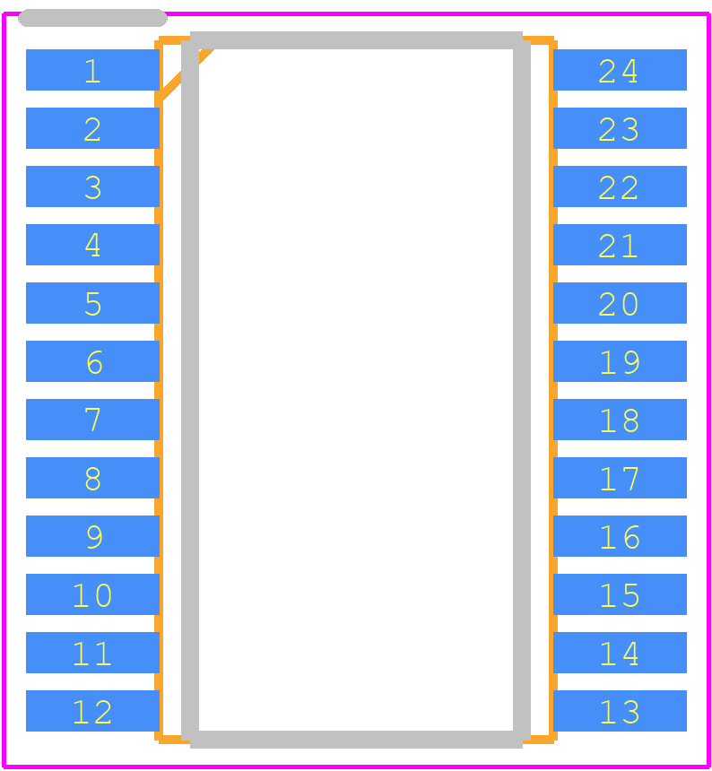 PCB Footprint - NXP - PCAL9539APW,118