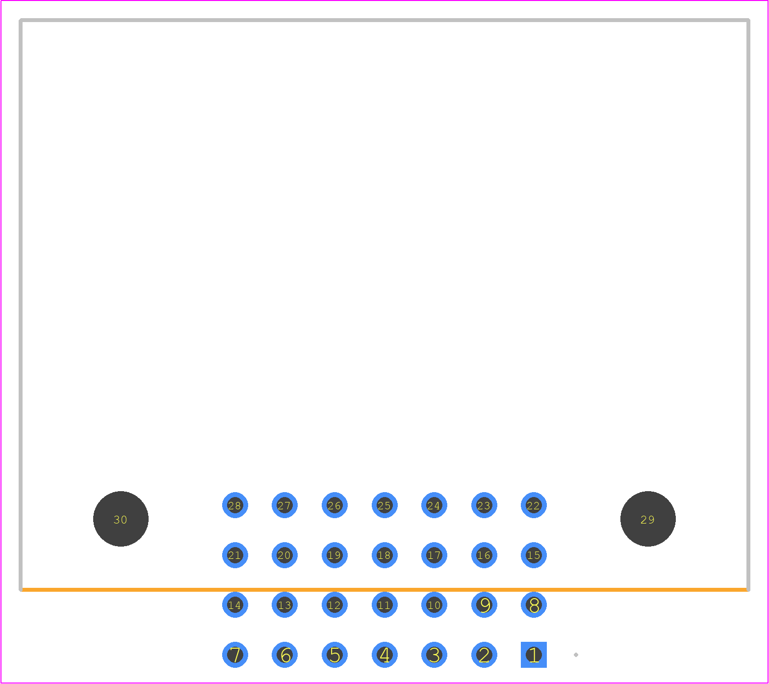 XG4A-1439-A - OMRON Electronics PCB footprint - Other - Other - XG4A-1439-A