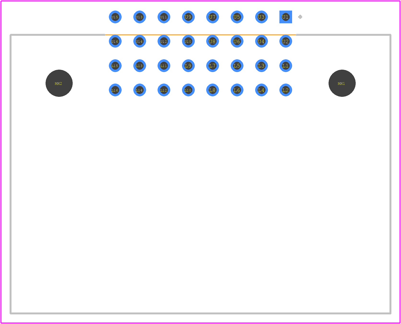 XG4A-1639-A - OMRON Electronics PCB footprint - Other - Other - XG4A-1639-A