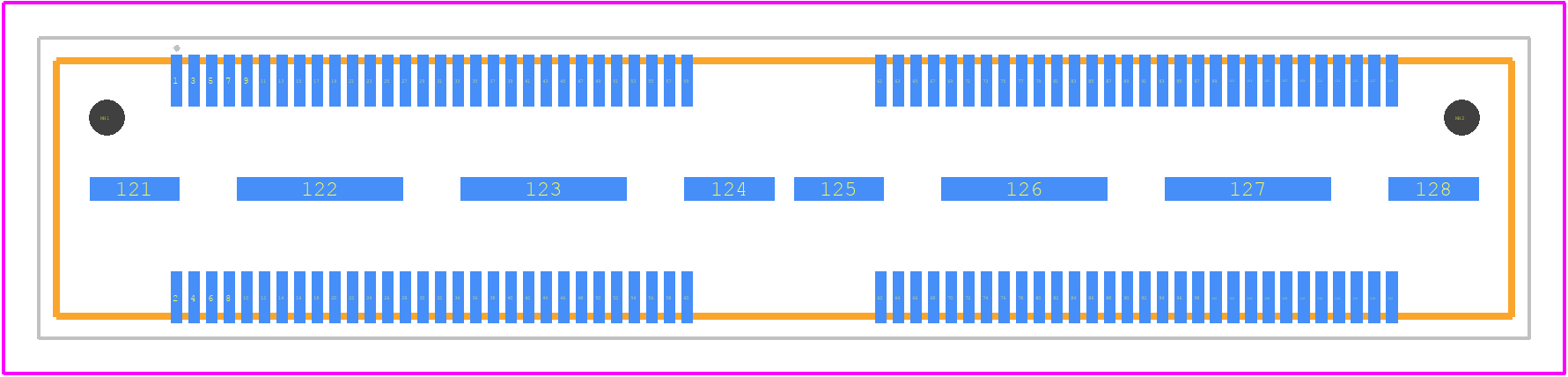 QTH-060-01-H-D-A-K - SAMTEC PCB footprint - Other - Other - QTH-060-01-H-D-A