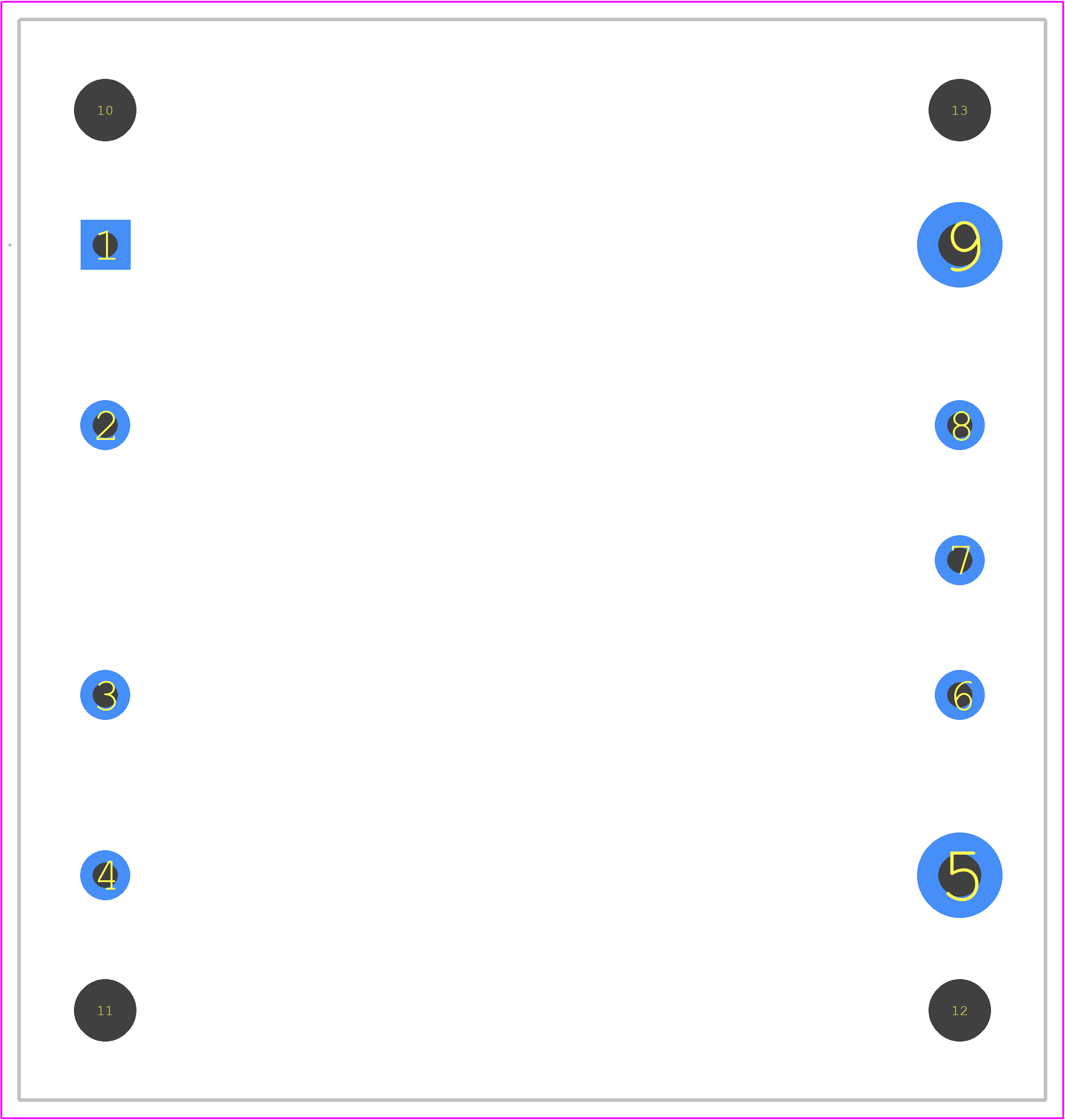 CHB100W-24S12 - Cincon PCB footprint - Other - Other - 61mm x 57.9mm x 13.2mm