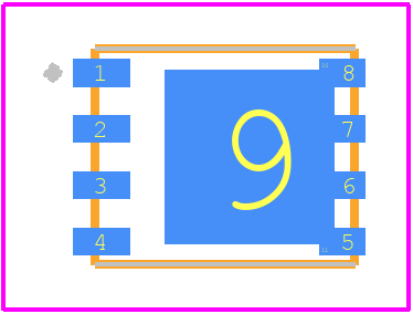 SI7633DP-T1-GE3 - Vishay PCB footprint - Other - Other - PowerPAK® SO-8 Single_1-1