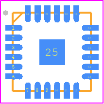 BQ29312ARTHR - Texas Instruments PCB footprint - Quad Flat No-Lead - Quad Flat No-Lead - RTH(S-PVQFN-N24)