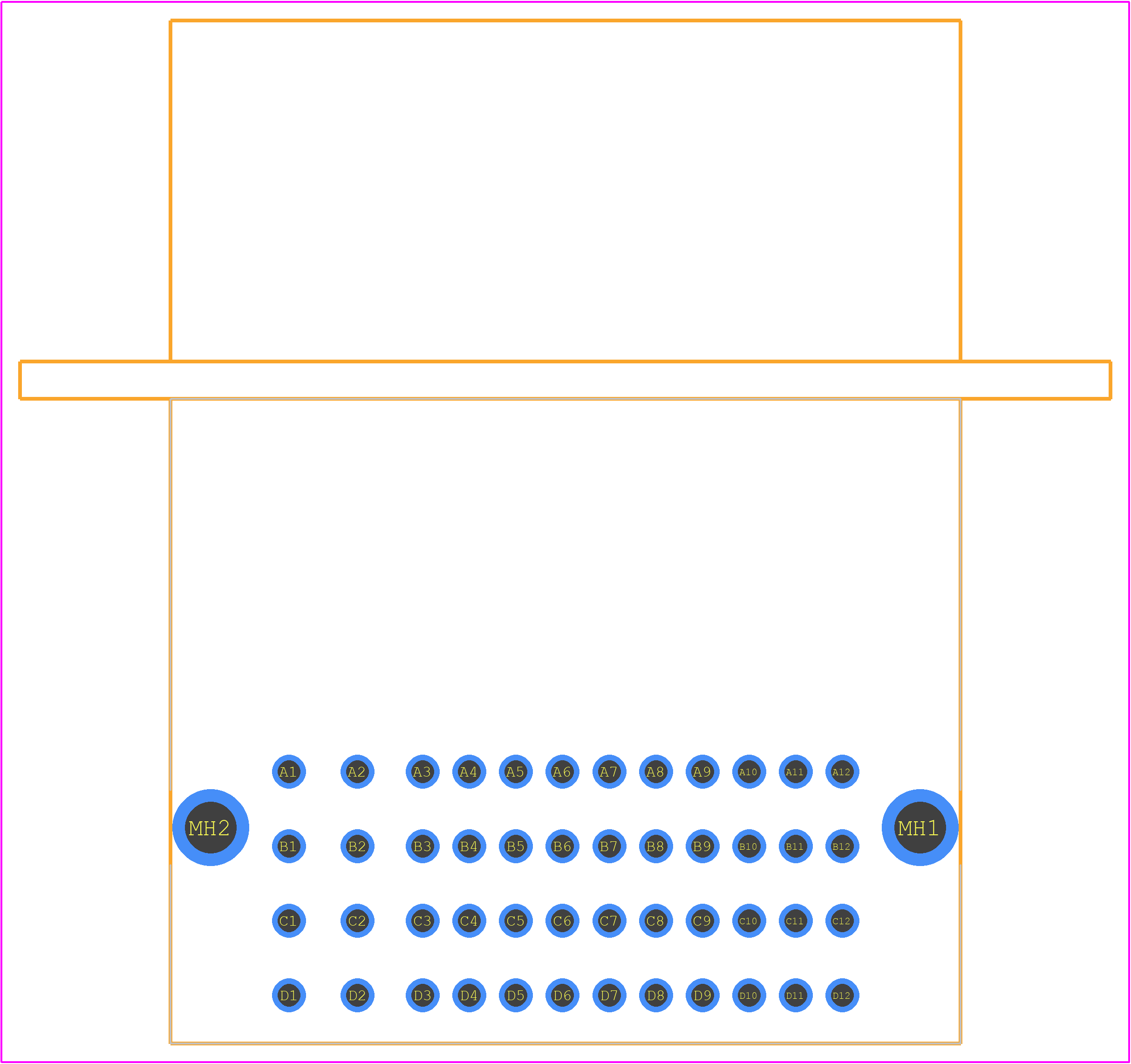 36638-0003 - Molex PCB footprint - Other - Other - 36638-0003-4