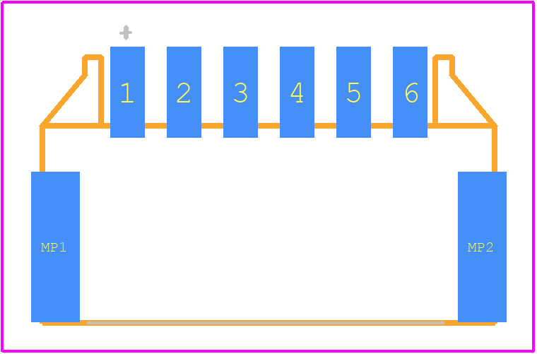 502352-0601 - Molex PCB footprint - Other - Other - 502352-0601-3