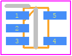 MIC842LYC5-TR - Microchip PCB footprint - SOT23 (5-Pin) - SOT23 (5-Pin) - 5-Pin SC-70 (C5)