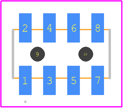 M22-5300405 - Harwin PCB footprint - Other - Other - M22-5300405-1