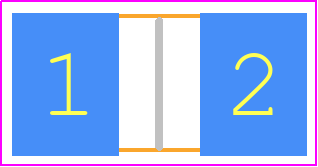 CRE2512-FZ-R002E-3 - Bourns PCB footprint - Resistor Chip - Resistor Chip - CRE2512-FZ-R002E-3