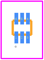 USBLC62P6 - STMicroelectronics PCB footprint - Other - Other - USBLC6-2P6-3