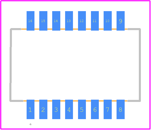 TG110-RP55N5RL - Halo Electronics PCB footprint - Other - Other - SMD-16 