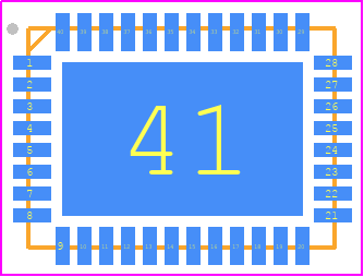 AX-SFJK-API-1-01-TB05 - onsemi PCB footprint - Quad Flat No-Lead - Quad Flat No-Lead - QFN40 7x5, 0.5P CASE 485EG ISSUE A