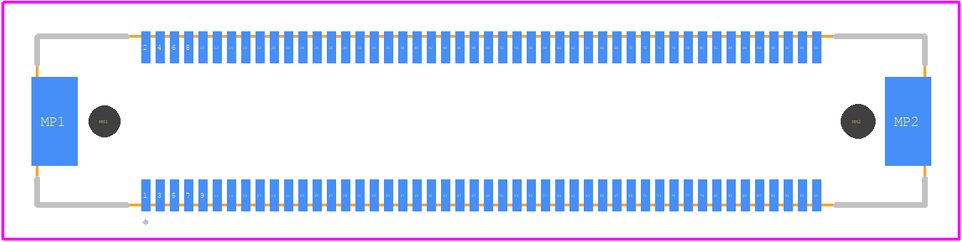 FX10A-96P-SV(71) - Hirose PCB footprint - Other - Other - FX10A-96P-SV(71)-1